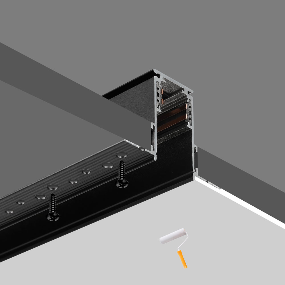 AM-MR-20P15B 3.28ft 20 Style Plastering Mounted Magnetic Rail